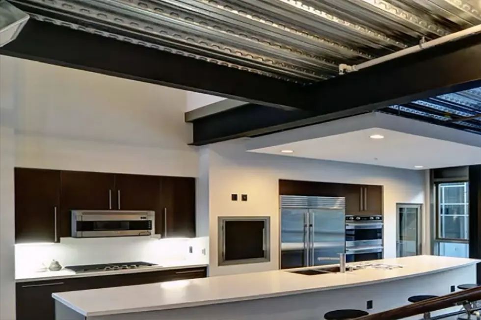 Modern home under construction